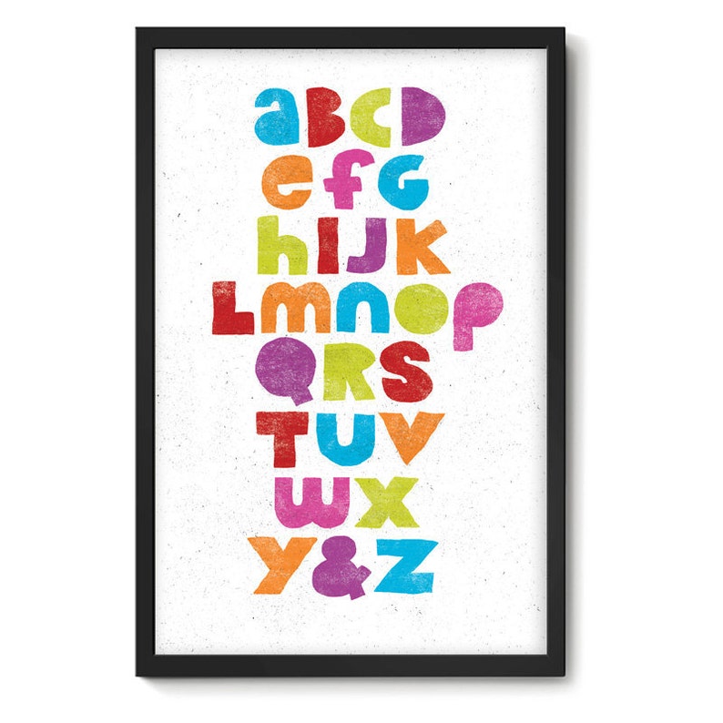 Lil' ABC's Nursery 11x17 Art Print image 1