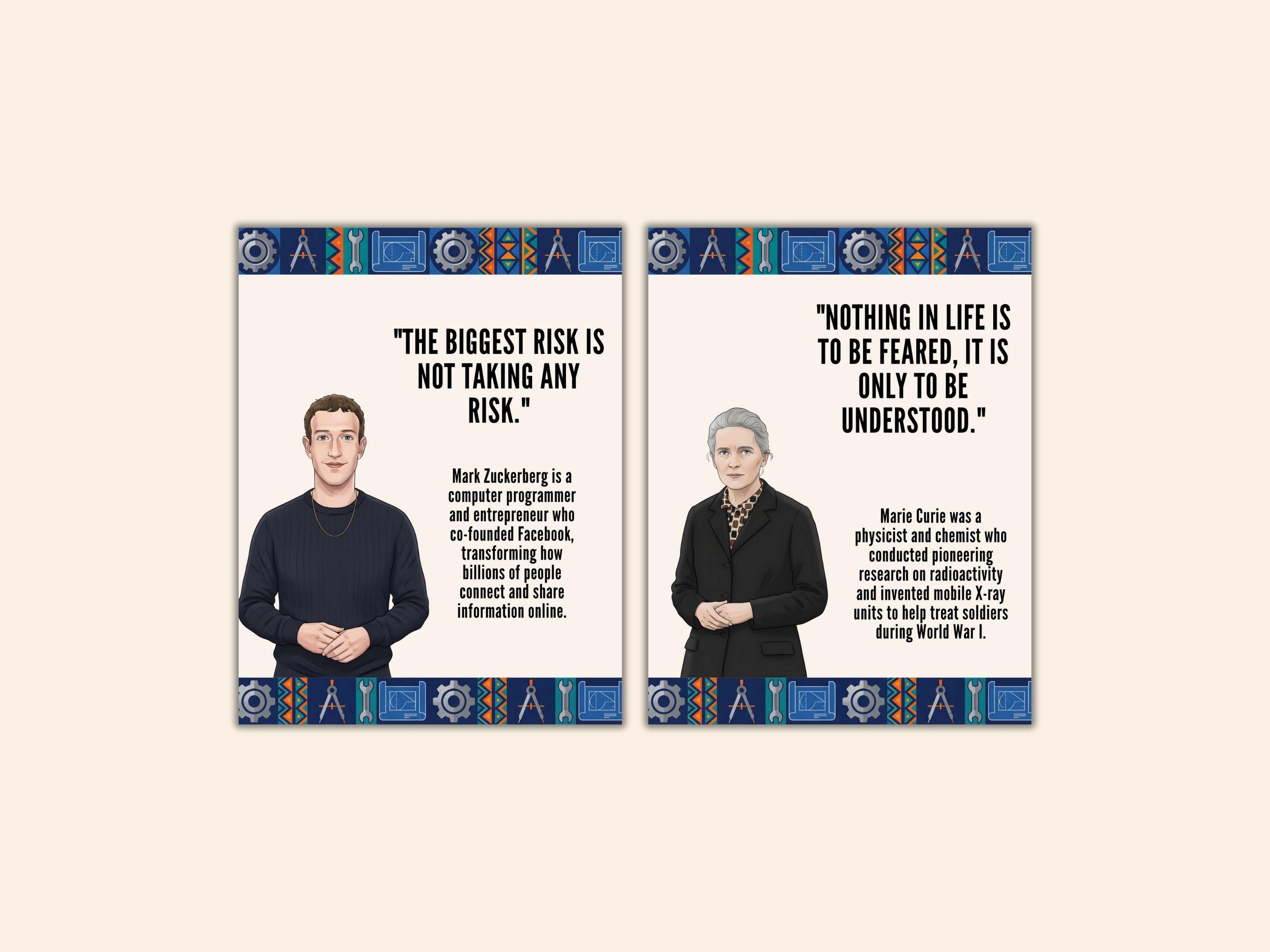 60 Famous Inventors Posters Biography Quotes STEM Science History ...