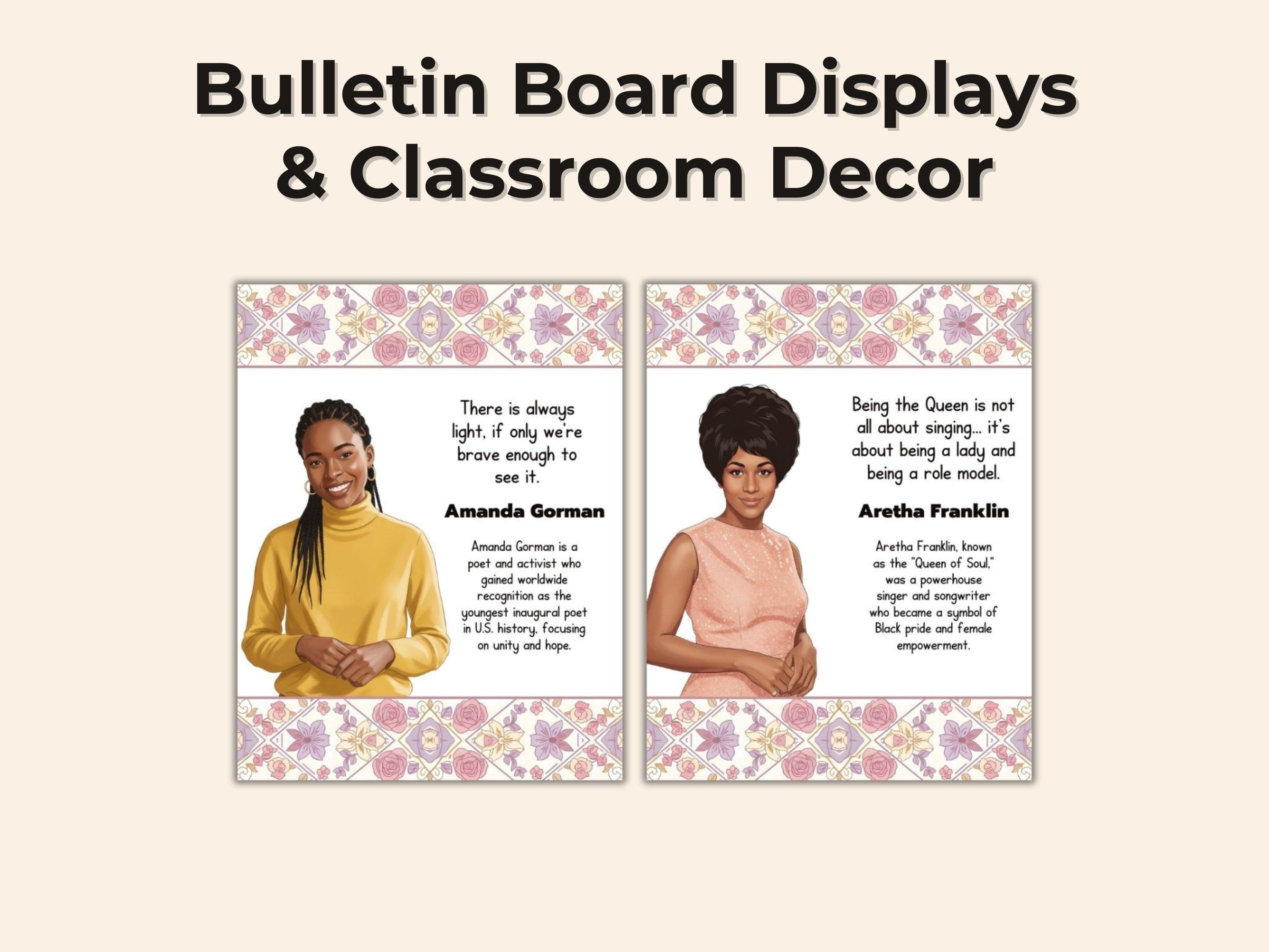 60 Black Women Leaders Posters Biography Quotes Black History Month ...