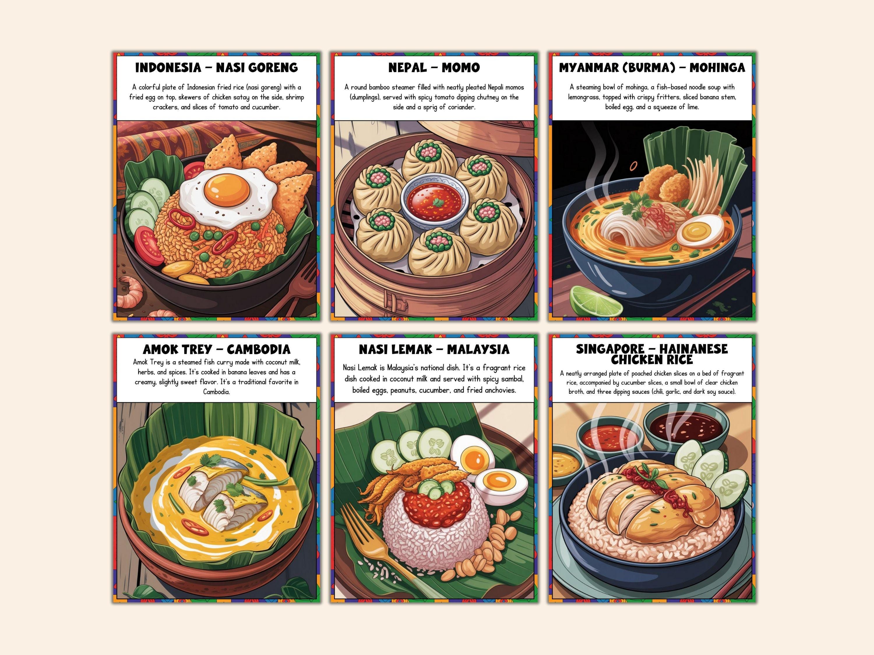 AAPI Heritage Month Traditional Foods Posters | 41 Asian Pacific ...