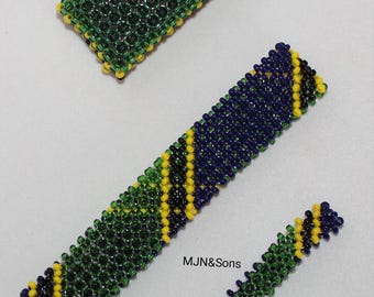 Tanzania Set of Keyring, Large & Medium Bracelets