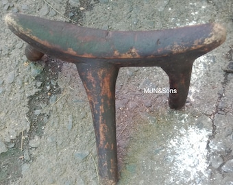 Traditional Turkana/Samburu 3 Legged Vintage Wooden Headrest