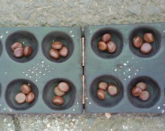 Vintage African BAO Foldable Board Game