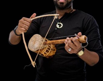 Handmade Musical Wandindi /Orutu Afrobeat String Instrument from Kenya