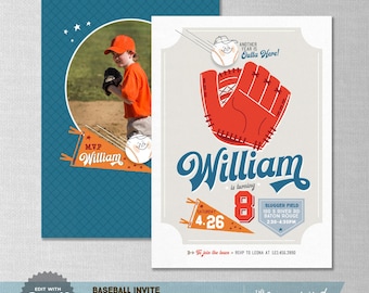 EDITABLE! Baseball | Little League | Play Ball! | BallField Birthday Invitation | Digital Download | Corjl