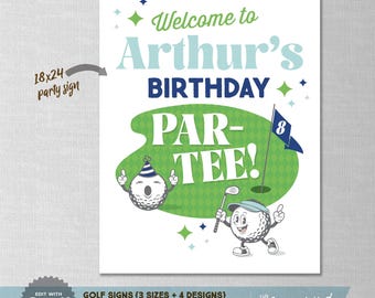 EDITABLE! Golf, Putt Putt  Signs – Party Decor (Digital Download)