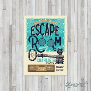 Escape Room / Mystery / Game  Birthday Invitation