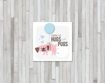 Dogs / Puppy Valentines / Classroom Valentines: INSTANT DOWNLOAD