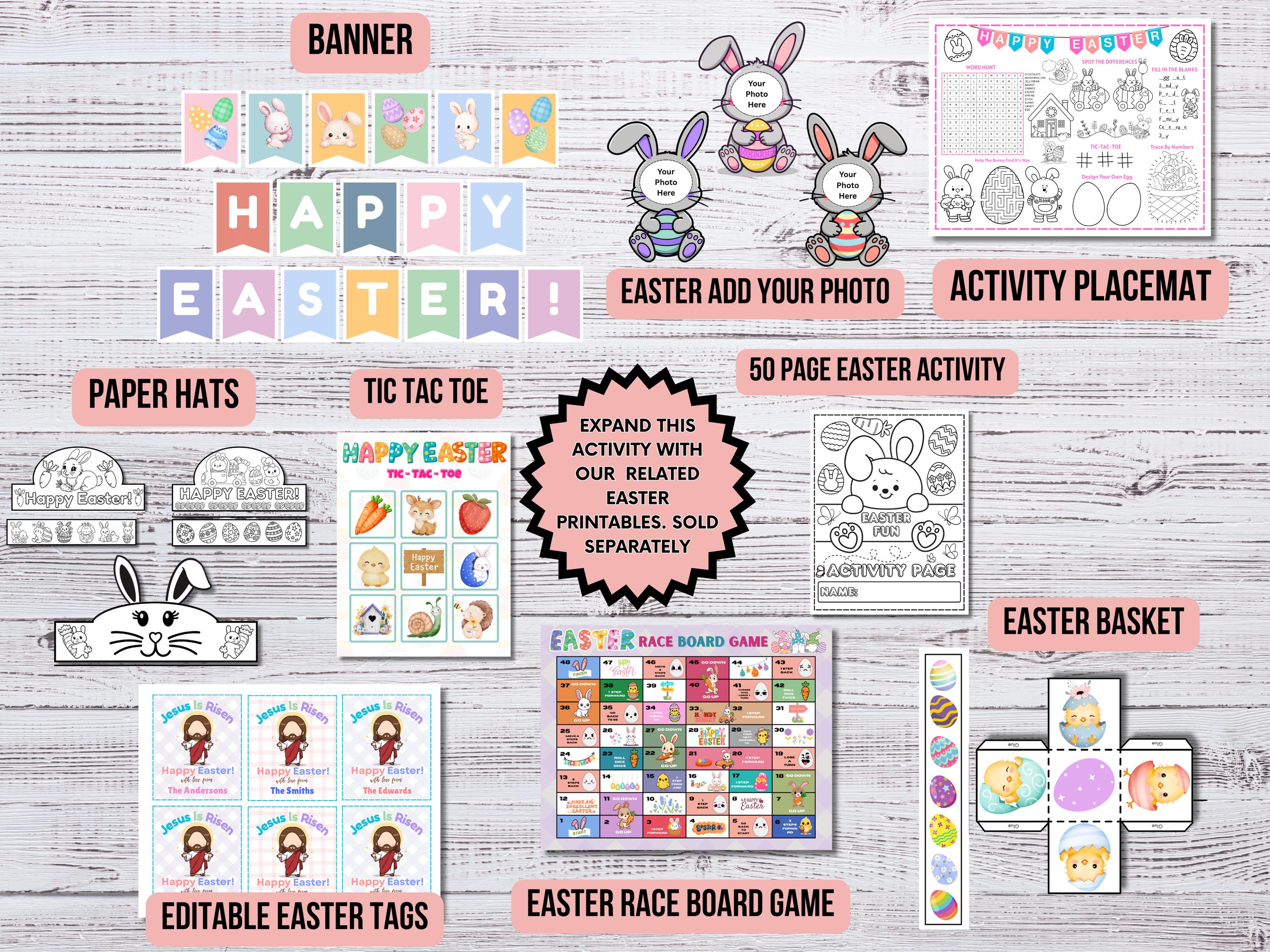 Easter Story 3D Egg Paper Craft Ornament Easter Activity for Kids ...