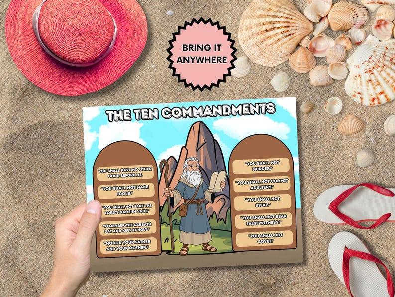 The Ten Commandments Craft for Christian Kids 10 Commandments Printable ...