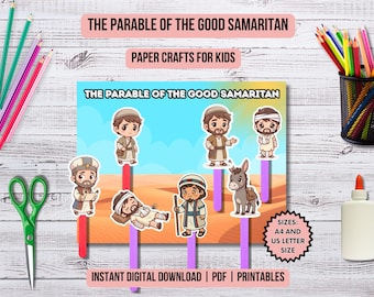 The Parable of the Good Samaritan Craft Kids Church Bible Coloring Page Parables Bible Stories VBS Kids Craft Good Samaritan Bible Lesson