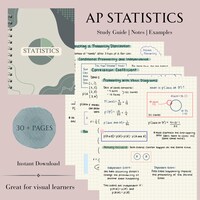 AP Statistics/college Intro to Statistics Notes, Study Guide and ...