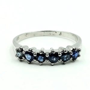 Blue Sapphire Ring: 925 Sterling Silver, September Birthstone
