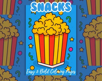 Sweet Snacks Coloring Pages: Printable Dessert Designs for Kids (PDF Download)