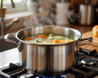 Receta de sopa de pollo judía, cena clásica kosher de Shabat (Descargar PDF)