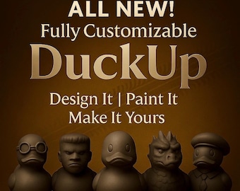 DuckUps - 3D Printed Paintable Jeep Ducks: Custom Car Accessories