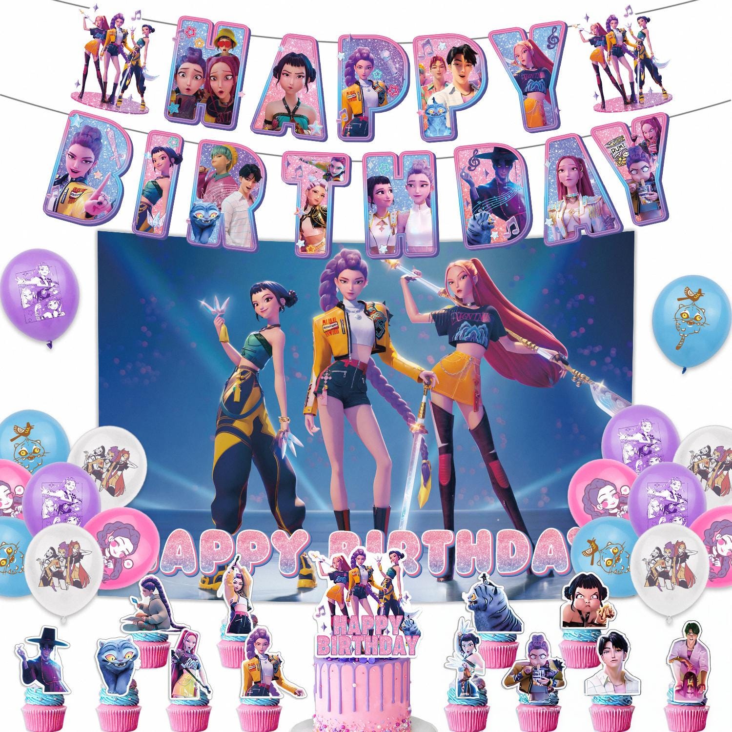 One Piece Anie Thee Party Supplies Kit Decorations Set Favors For