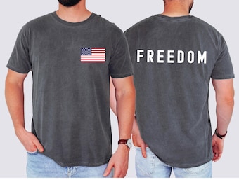 Comfort Colors Vintage USA Flag TShirt:Freedom Shirt,Patriotic Gift,American History, We The People, 250 Years,250th Anniversary,4th of July
