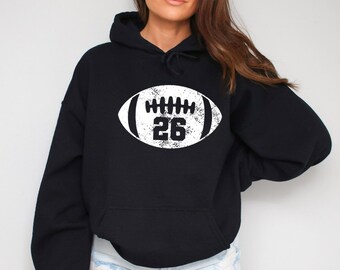 Custom Football  Team Number Hoodie,Custom School Number Hoodie,Personalized Sports Number,Custom Football Team Number Hoodie,Football Lover