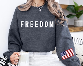 Freedom Sweatshirt,250th Anniversary USA ,Independence Day,Memorial Day, USA flag Shirt, Patriotic Sweater,Trump