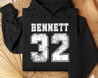 Custom Team Name Number Hoodie,Custom School Number Hoodie,Personalized Sports Outfit,Custom Football Baseball Mom Hoodie,Jersey Number Gift