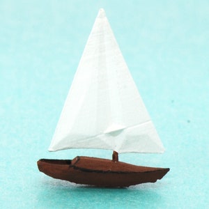 Maison de poupée miniature, kit de statues de voilier 1:48 ~ Non peint