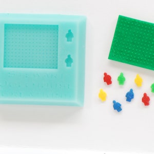 1:12 Building Blocks Men and Board Mold-NEW UV Resin Ready Clear Molds Available!!