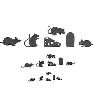 Rats and Mice Silhouettes All scales