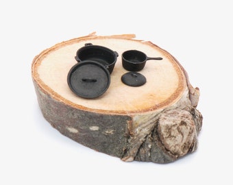 Dollhouse Miniature, 1:48 Dutch Oven and Sauce Pan Kit NEW!~ Not painted