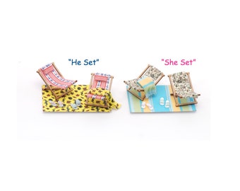 1:48 Beach Chairs & Tip Flop Kits~ NEW!