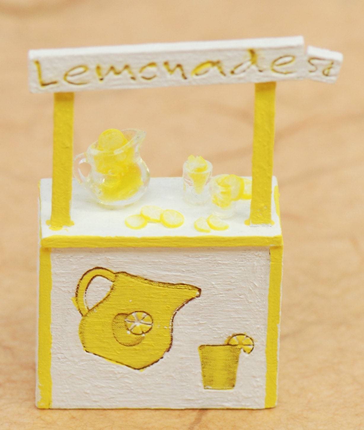 Popsicle Stick Lemonade Craft - Pjs and Paint
