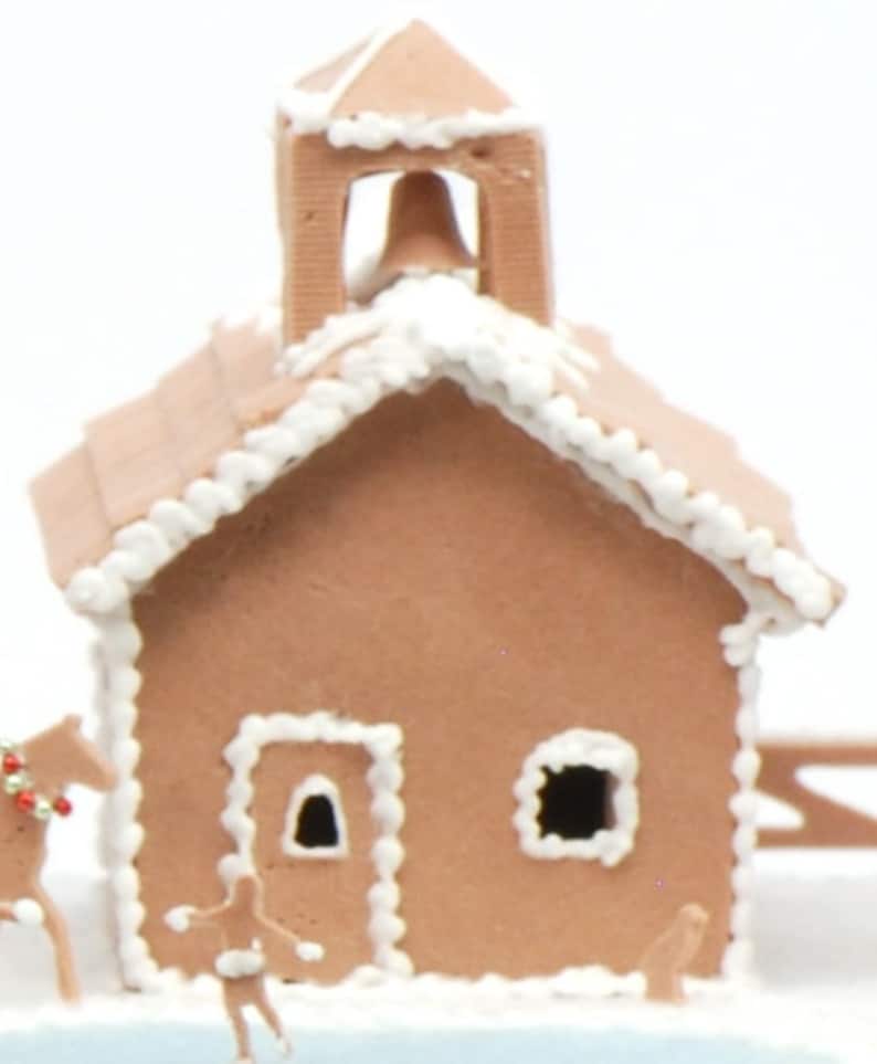 Casa de muñecas en miniatura de pan de jengibre Hombre Kit con molde de silicona