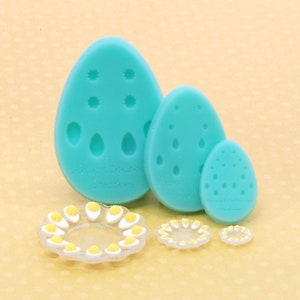 Deviled Egg Mold in all Scales -NEW UV Resin Ready Clear Molds Available!!