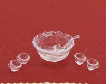 Chrysnbon Green Punch Set - Dollhouse Miniature 1:12 Scale Craft Accessory For Miniature Scenes