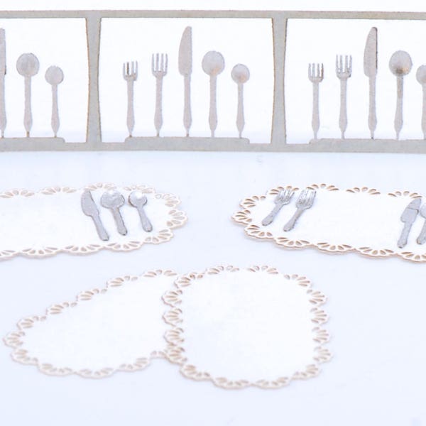 1:48 Silverware set with Placemats Kit