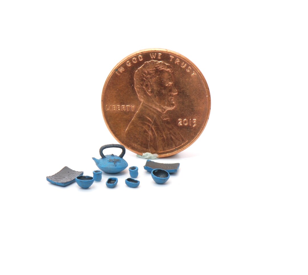 148 or 1/24 Scale Japanese Dragonfly Tea Sets NEW Kit Etsy