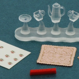 1:48 Tea Cart Accessories Kit