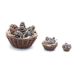 Basket with Pinecones kit NEW! Available in 3 scales!
