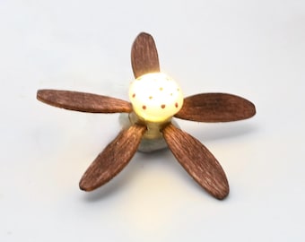 Miniatura de casa de muñecas, 1:48 AG Kit de ventilador de techo con forma de hongo ¡NUEVO! ~ Sin pintar