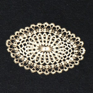 Miniature Laser Cut Oval Doily