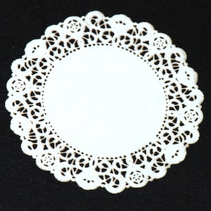 Dollhouse Miniature, Medium Miniature Laser Cut Doily