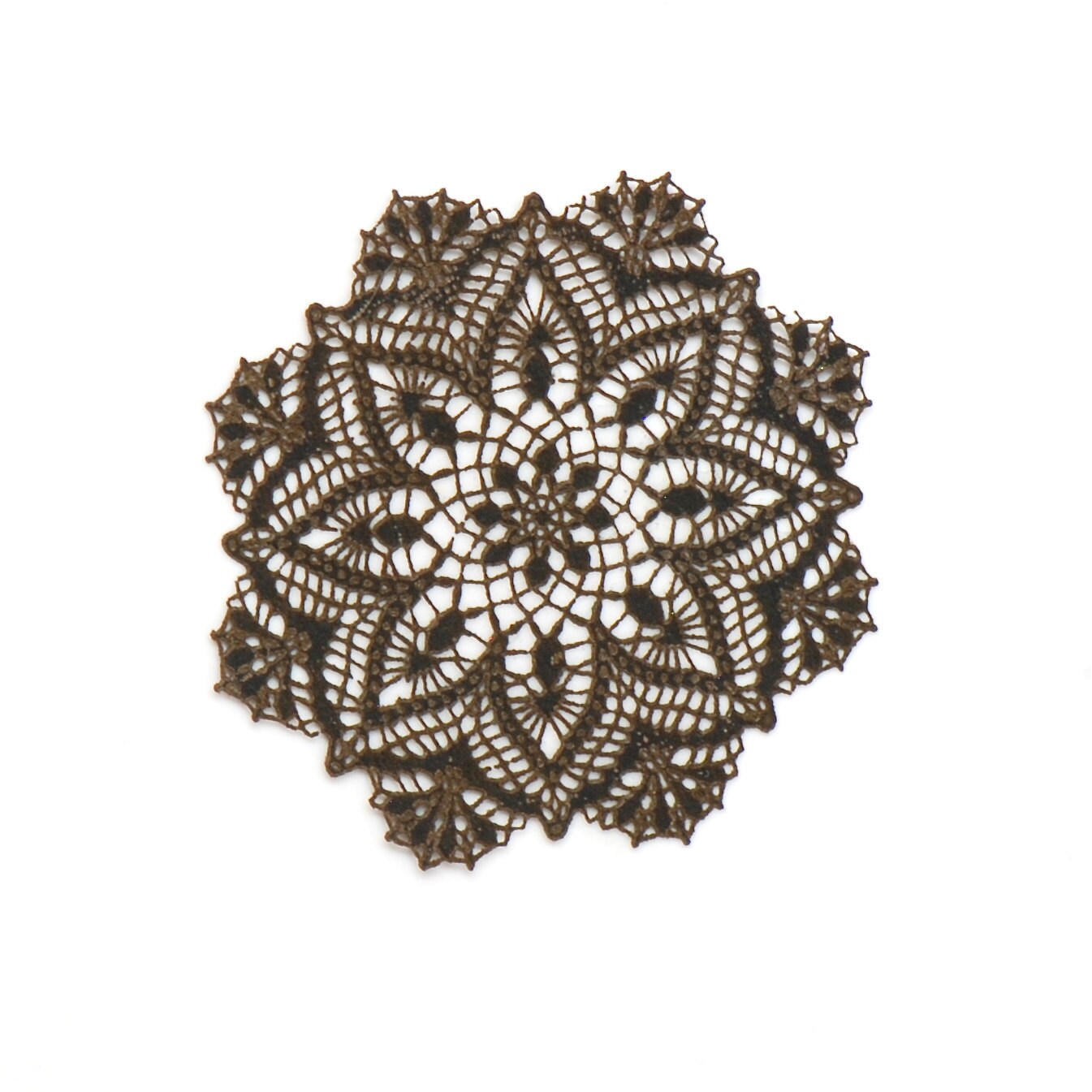 Star Antique Black Laser Cut Doily - Etsy