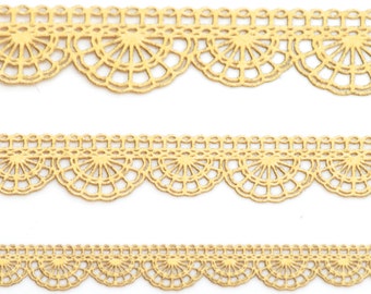 10 inches of Gold Laser Lace