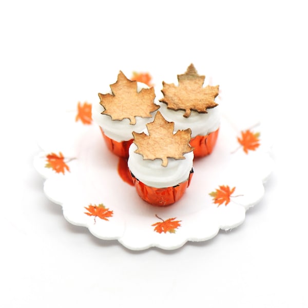 Fall Leaf Cupcakes