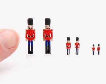 Dollhouse Miniature, Pair of Nutcrackers Kit ~ 3 Scales ~ Not painted