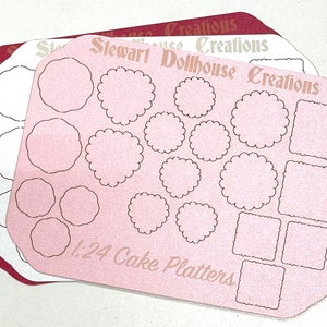 Cake Plates for 1:24 1 and 2 Cake Mold