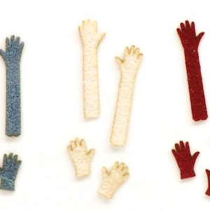 1:48 Ladies gloves, Dollhouse Miniature, Ladies shop, Haberdashery