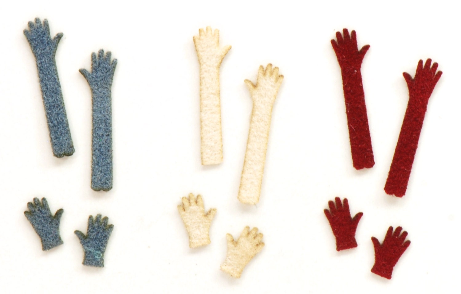 1:48 Ladies gloves, Dollhouse Miniature, Ladies shop, Haberdashery