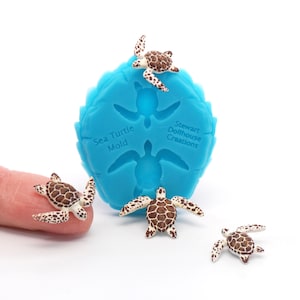 Medium Sea Turtle Mold -NEW UV Resin Ready Clear Molds Available!!