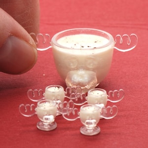 1:12 Moose Punch Bowls, Mugs & Eggnog Kit~ NEW!